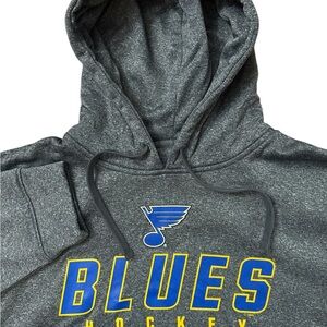 St. Louis Blues Champion Gray Hoodie Size Large 42/44 Men’s Blues Hockey NHL
